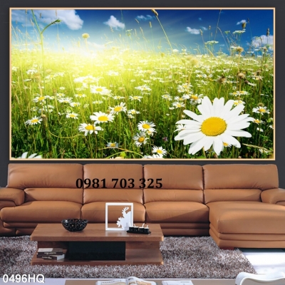 Tranh gạch 3D vườn hoa trang trí