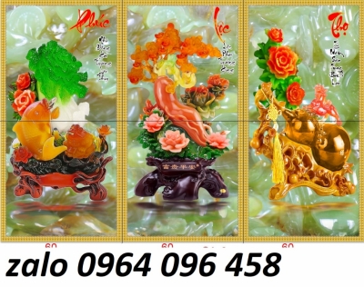 Tranh phong thủy phòng khách tranh gạch 3d - CXXX3