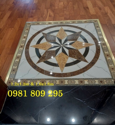 Gạch thảm lát sảnh hiên họa tiết tròn HP7656