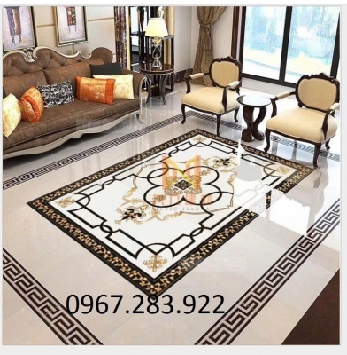 Thảm gạch đẹp ốp sang trọng 3D