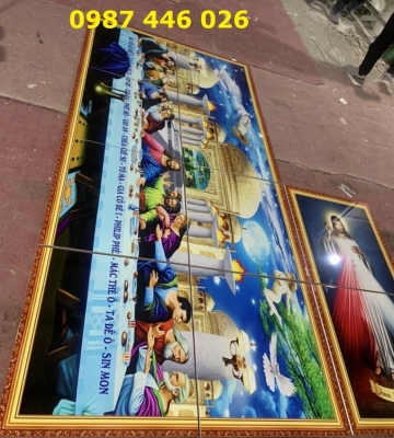 Tranh gạch công giáo bữa tiệc ly