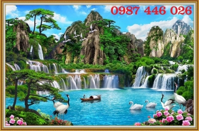 Tranh gạch men phong cảnh thiên nhiên HP7232