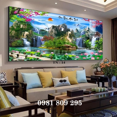 Tranh 3d phong cảnh , gạch men cao cấp