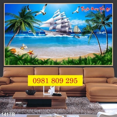 Gạch , tranh gạch men ốp tường phòng khách