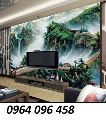 Tranh gạch 3d ốp tường vạn lý trường thành - VXCC4