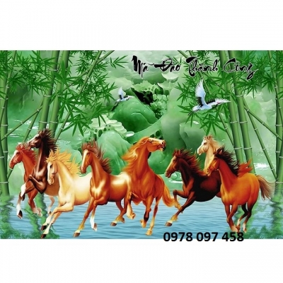 Tranh mã đáo thành công - tranh gạch