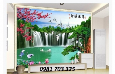 Gạch tranh 3D phong cảnh ốp tường