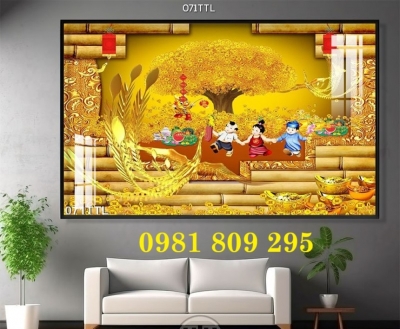 Gạch tranh , gạch 3d kim tiền HN999