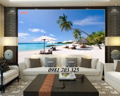 Tranh gạch 3D phong cảnh biển trang trí phòng