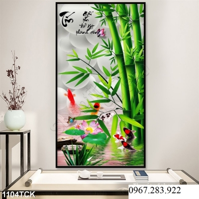 Tranh 3D- Tranh cây tre