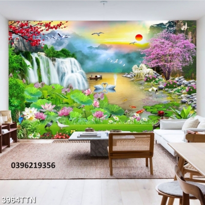 Tranh thác nước trang trí