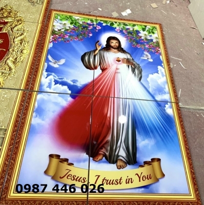 Gạch ốp tường tranh công giáo HP8233