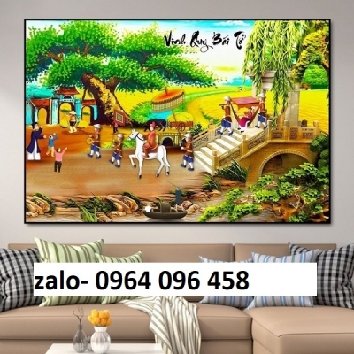 Tranh gạch 3d vinh quy bái tổ - SXVC44