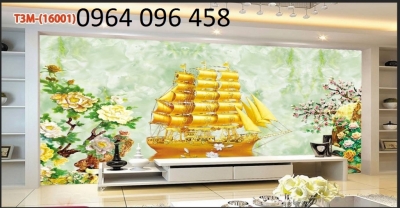 tranh gạch thuyền buồm 3d - SBN44