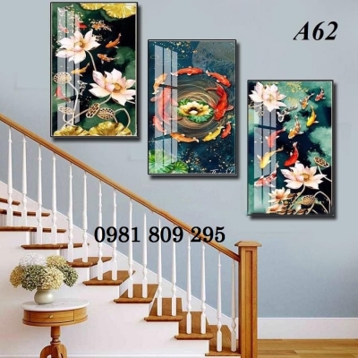 Tranh 3d hoa sen , tranh gạch 3d hoa sen