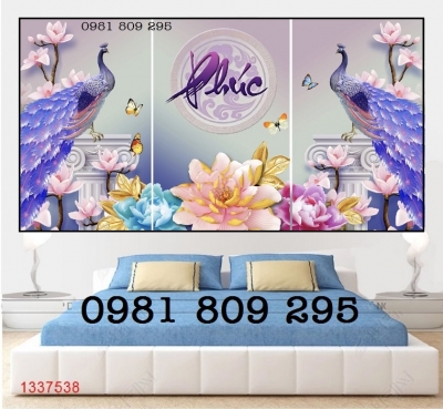 Tranh cao cấp -, tranh gạch chim công