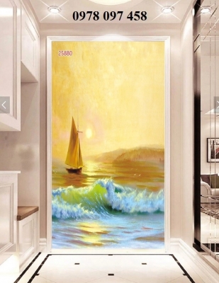 Tranh 3D - thuận buồm xuôi gió