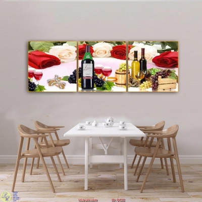 Tranh gạch 3d ốp tường phòng bếp - CNB744