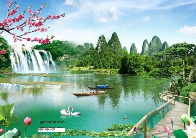 Tranh gạch 3d ốp tường mặt tiền - FVMM55