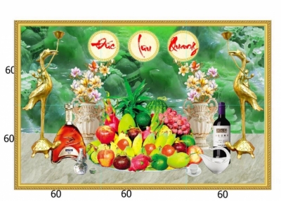 Tranh phòng thờ - gạch tranh 3D