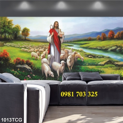 Tranh gạch đẹp 3D công giáo trang trí