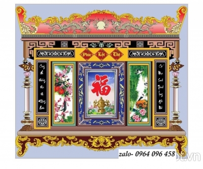 Tranh gạch 3d ốp mộ - phòng thờ - CXVV65