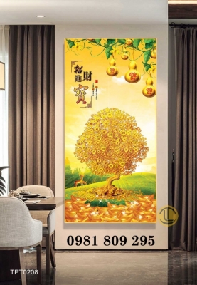 Tranh gạch kim tiền , gạch 3d mới nhất HN929
