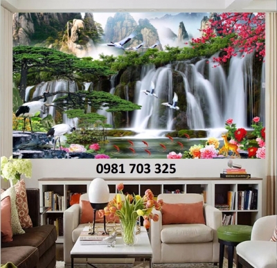 tranh gạch, gạch tranh 3D phong cảnh