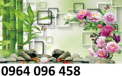Tranh 3d - tranh gạch 3d phòng khách đẹp - AZ211