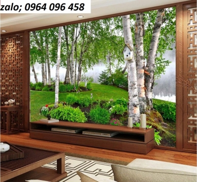 Tranh gạch 3d phong cảnh phòng khách - HBX33