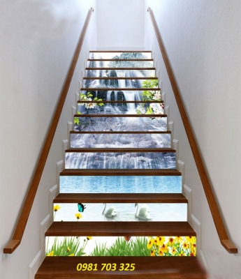 Tranh 3D cầu thang