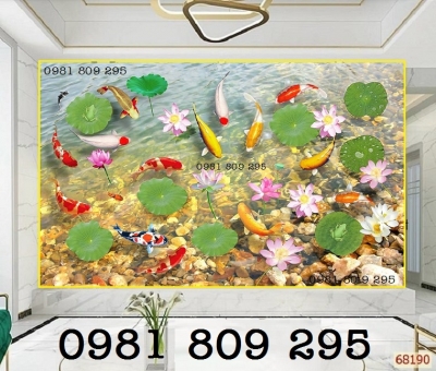 Tranh gạch - cá chép , cửu ngư