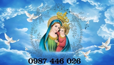 Gạch tranh thiên chúa, tranh công giáo HP8273