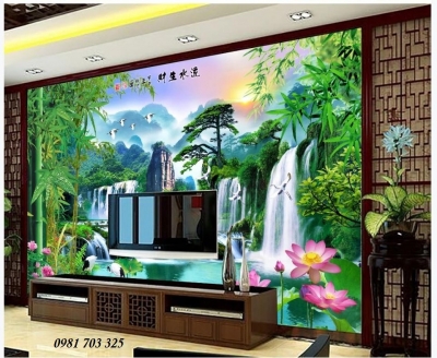 Tranh gạch 3D phòng khách