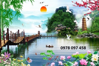 Tranh phong cảnh- tranh gạch