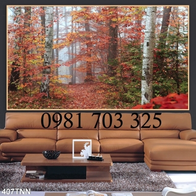Tranh mùa thu 3D trang trí
