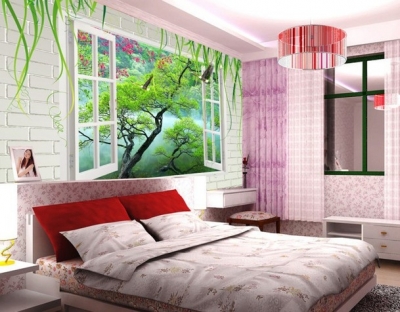 Tranh gạch 3D phòng ngủ