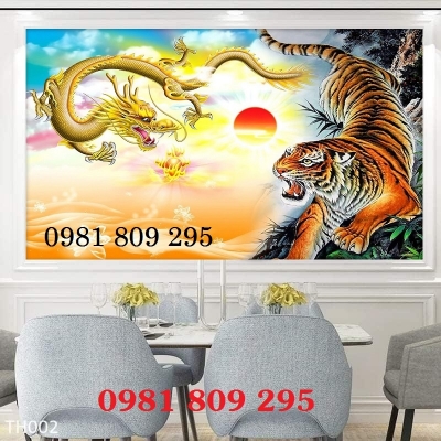 Tranh gạch 3d con hổ