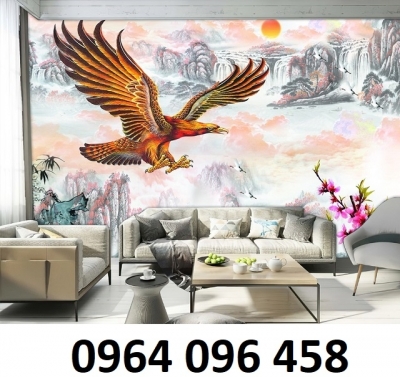 Tranh gạch 3d ốp tường phong thủy - 289CV