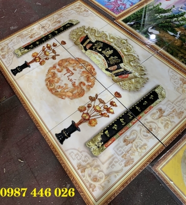 Gạch tranh phòng thờ đẹp HP723