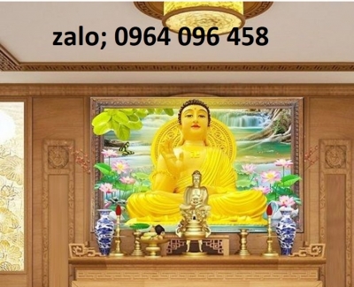 Tranh gạch men 3d ốp tường phòng thờ - LSVX433