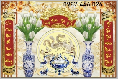 Gạch tranh phòng thờ ốp tường HP7293