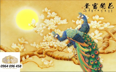 Tranh gạch men 3d phong thủy - SKMNV55