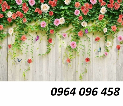 Tranh 3d hoa hồng - tranh gạch 3d hoa hồng - LFD3