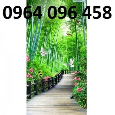 Gạch tranh 3d vườn tre - GFD44
