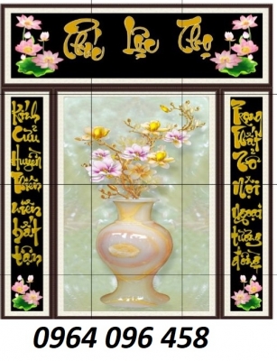 Tranh gạch men 3d phòng thờ - X333