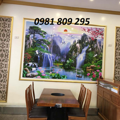 Tranh thác nước- gạch tranh 3d