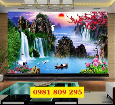 Gạch tranh phong cảnh thiên nhiên đẹp HD211