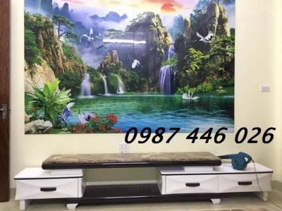 Gạch ốp tường- tranh gạch men đẹp phòng khách HP9822