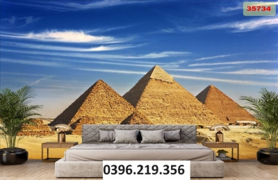 Tranh gạch Ai Cập đẹp trang trí 3D